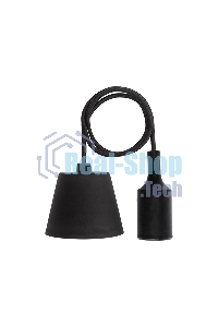 Патрон Rexant E27 силиконовый со шнуром 1 м черный