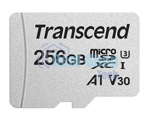 Флеш карта microSD 256Gb Transcend microSDXC Class 10 UHS-I U3, V30, A1, (SD адаптер), TLC