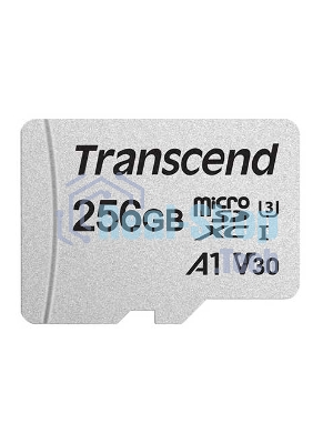 Флеш карта microSD 256Gb Transcend microSDXC Class 10 UHS-I U3, V30, A1, (SD адаптер), TLC