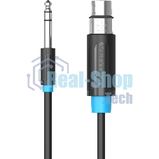 Кабель Vention аудио Jack 6.5 M/XLR F - 2м