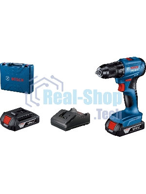 Дрель-шуруповерт Bosch GSR 185-LI, 18 В, 2 Ач, 50 Нм, бесщеточный