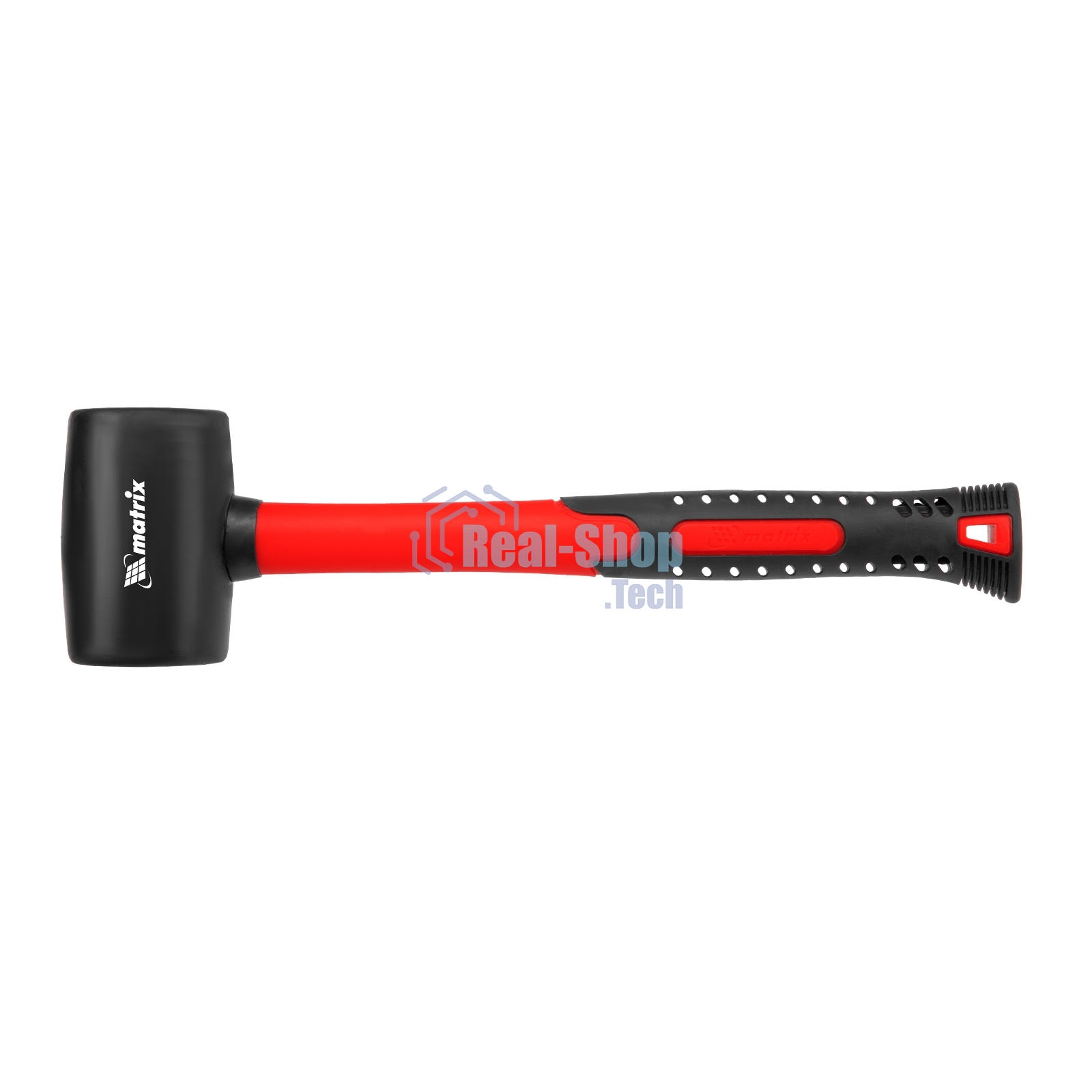 Киянка резиновая Matrix, 225 г, черная резина, фибергласовая рукоятка