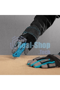 Нож Gross 130 мм, алюм. корпус, выдв. трапец. лезвие 18 мм (SK-5), клипса для ремня, 4 лезвия