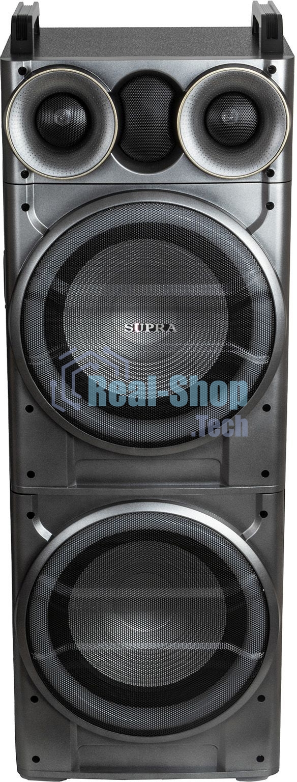 Минисистема SUPRA SMB-2150 черный 1200Вт FM USB BT SD (в комплекте: активн.+пассив.колонки)