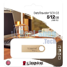 Флешка USB R/W Kingston DataTraveler SE9 DTSE9G3/512Gb 512Gb USB 3.0 серебристый