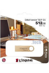 Флешка USB R/W Kingston DataTraveler SE9 DTSE9G3/512Gb 512Gb USB 3.0 серебристый