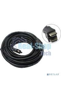 Кабель HDMI C-HM-HM-7.5M Wize, 7.5 м, v.2.0, 19M/19M, позол.разъемы, экран, черный, пакет