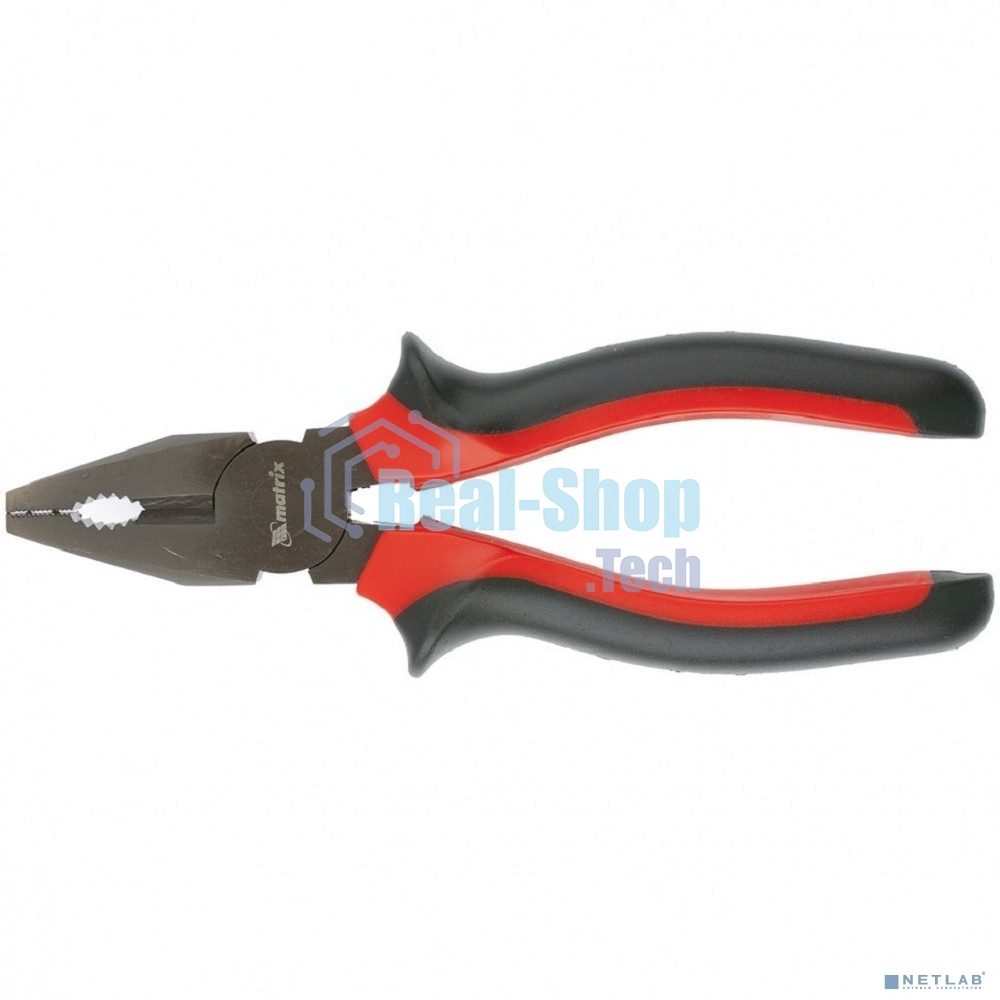 Плоскогубцы Matrix черный Nickel, 160 мм, комбинированные, двухкомпонентные рукоятки