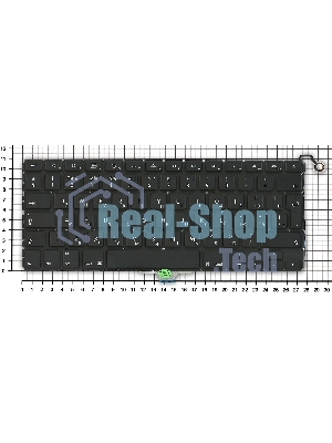 Клавиатура для ноутбука MacBook Air A1304 A1237 13.3 черная большой ENTER