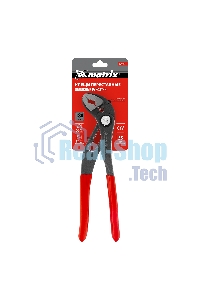 Переставные клещи Matrix 180 мм, кнопочный механизм, хром-ванадий, обливные рукоятки