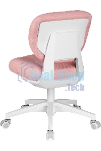 Кресло детское Cactus CS-CHR-3594PK розовый крестов. пластик белый