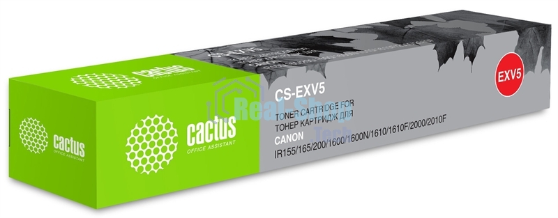 Картридж лазерный Cactus CS-EXV5 черный (7850 стр.) для Canon IR 1600/1605/1610/1630/1670/2000/2010
