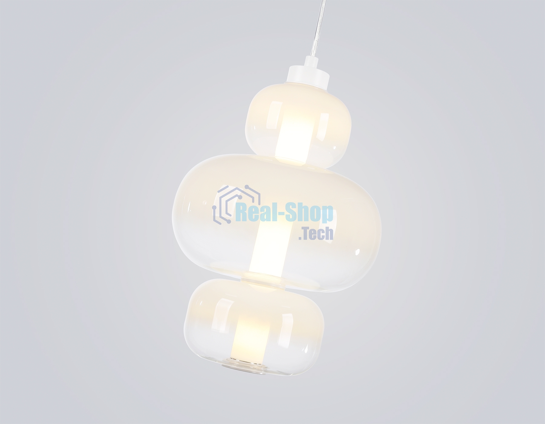 Подвесной светодиодный светильник Ambrella light LH11056 WH/FR белый/белый матовый 18W 3000K D230*350