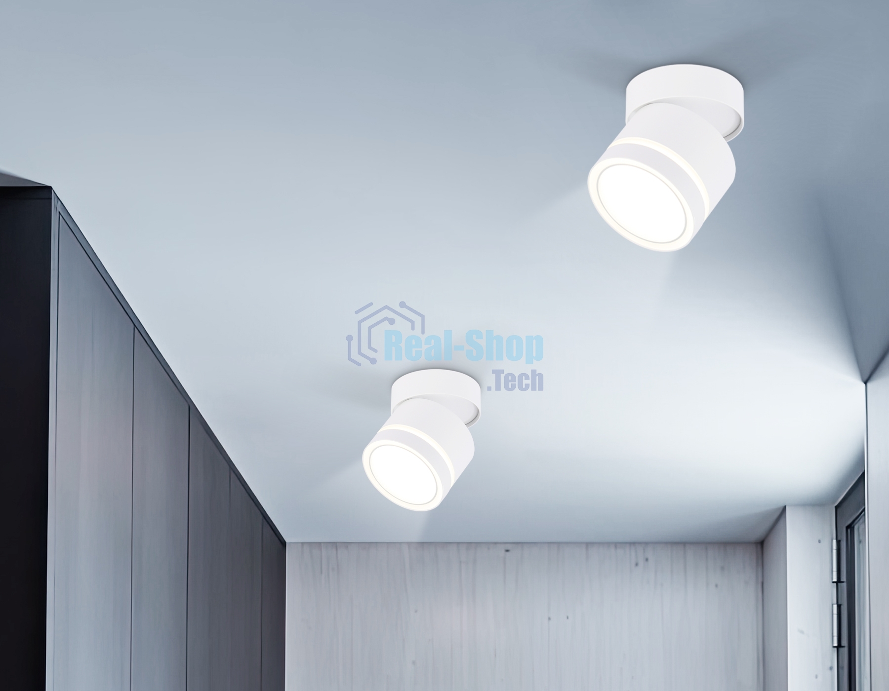 Светильник Ambrella light TA1444 WH/FR белый/белый матовый GX53 max 12W D85*90