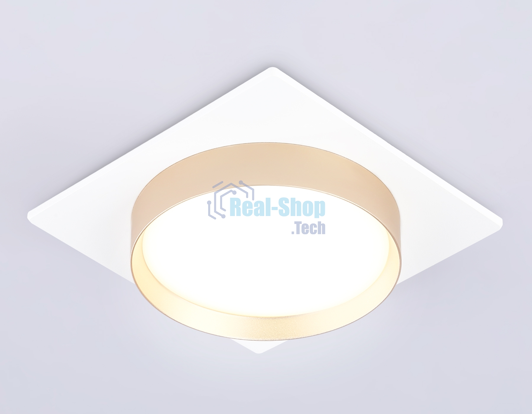 Светильник Ambrella light TN5230 WH/GD белый/золото GX53 max 12W 110*110*35