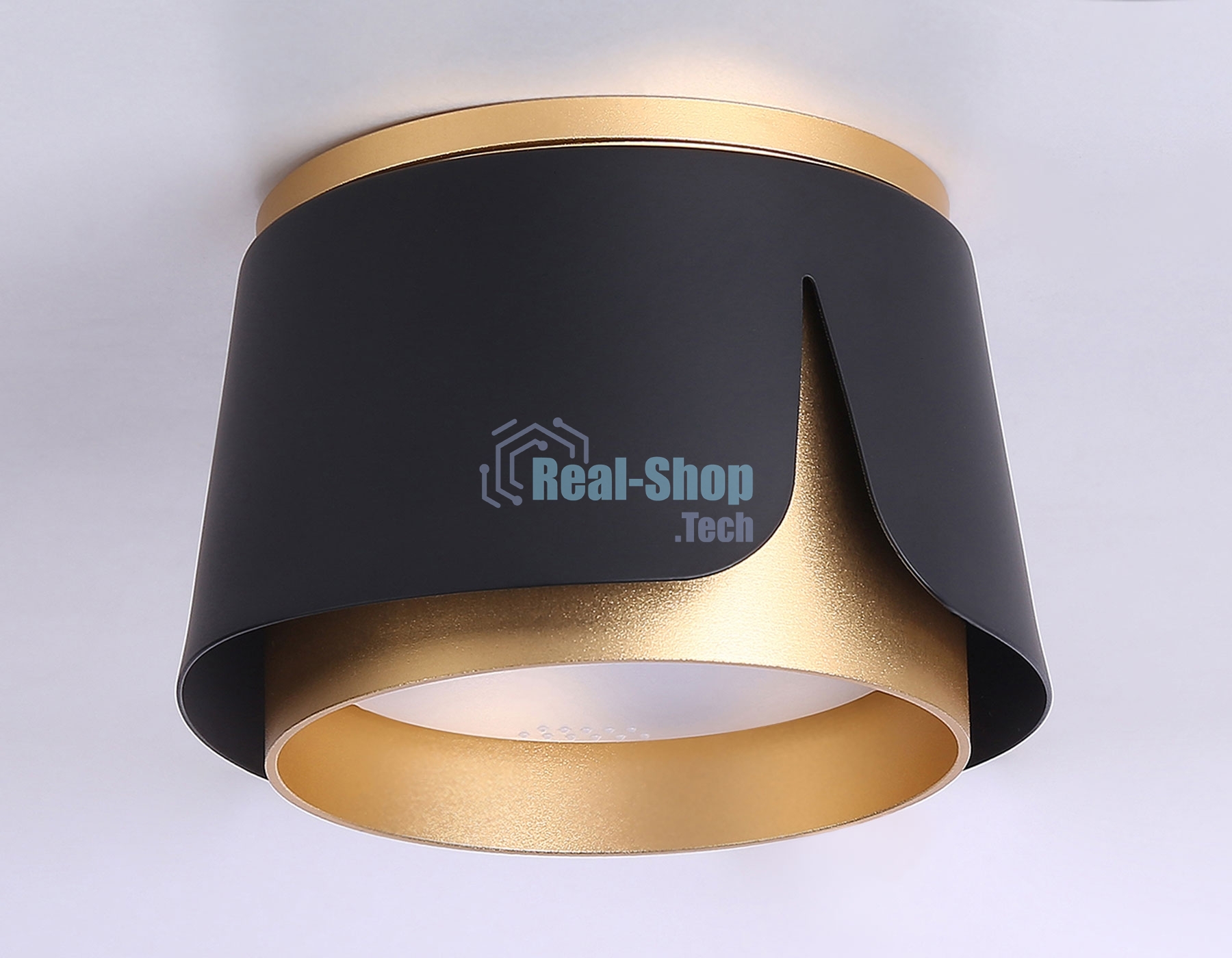 Светильник Ambrella light TN71222 BK/GD черный/золото GX53 D100*66