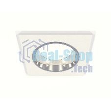 Комплект встраиваемого светильника Ambrella light XC6520003 SWH/PSL белый песок/серебро полированное MR16 GU5.3 (C6520, N6112)