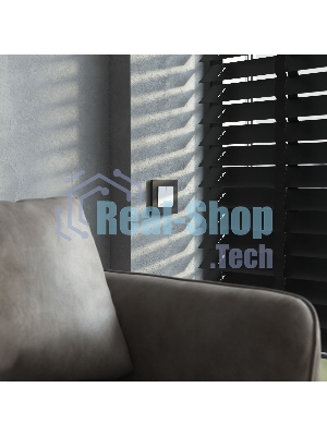 Рамка на 1 пост Slab (черный софт) W0012908