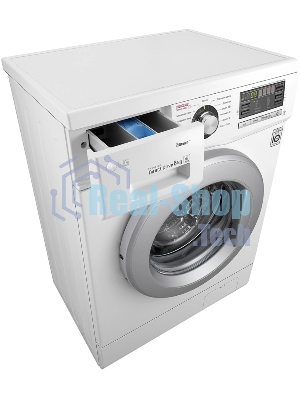 Стиральная машина LG F12M7NDS1 белый, загрузка фронтальная 6 кг, 1200 об/мин, класс A