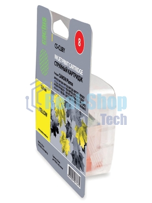 Картридж струйный Cactus CS-CLI8Y желтый (12 мл) для Canon Pixma iP4200, iP4300, iP4500, iP5100, iP5300, iP6600, iP6700, iP7500, iP7600, MP500, MP530, MP600, MP800, MP810, MP830, MP950, MP970, MX850, PRO-9000