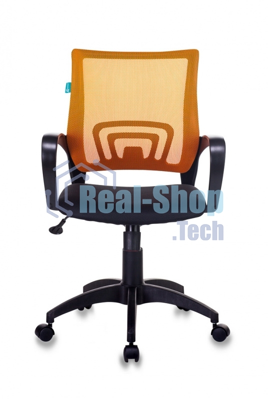 Кресло компьютерное Бюрократ CH-695N/OR/TW-11 спинка сетка оранжевый TW-38-3, сиденье черный TW-11