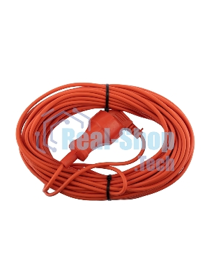 Удлинитель-шнур PROconnect ПВС 2х0.75, 20 м, б/з, 6 А, 1300 Вт, IP20, оранжевый