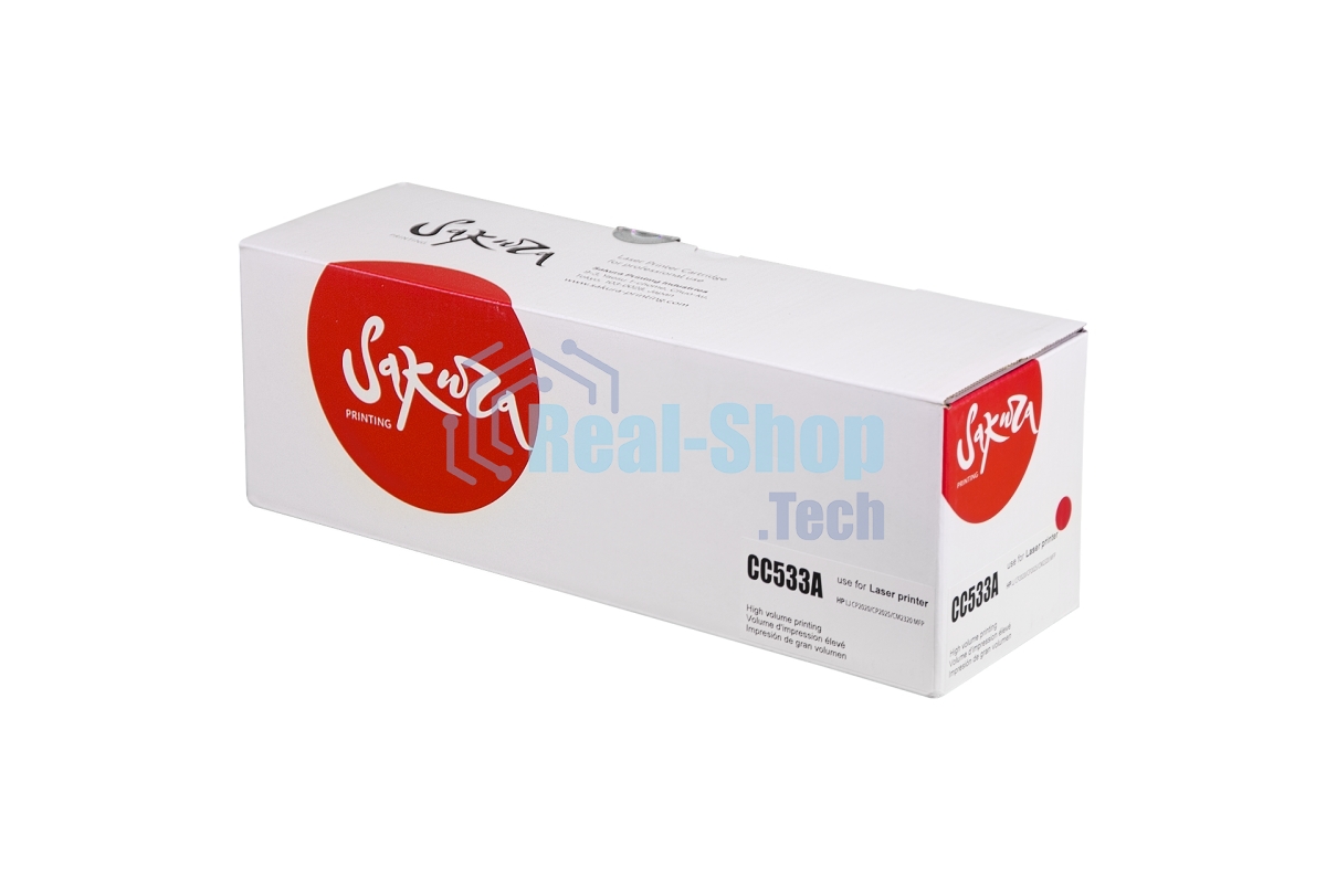 Картридж лазерный Sakura CC533A для HPColor LaserJet CM2320fxiMFP/CM2320nMFP/CM2320nfMFP/CP2025/CP2025n/CP2025dn/CP2025x, пурпурный, 2800 к.