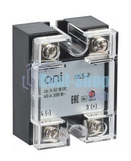 Реле твердотельное OSS-2 25А 380В AC 3-32В DC ONI OSS-2-3-25-B