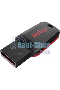 Флешка USB Netac U197 16Gb NT03U197N-016G-20BK, USB 2.0, пластиковая, черная