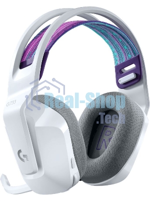 Гарнитура беспроводная LOGITECH G733 LIGHTSPEED Wireless RGb Gaming Headset - белый - 2.4GHZ - EMEA
