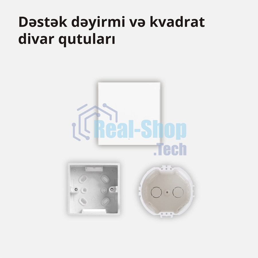 Выключатель умный Aqara Smart wall switch H1 ((with neutral, single rocker) WS-EUK03