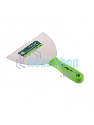 Шпательная лопатка из нержавеющей стали Сибртех, 150 мм, пластмассовая ручка