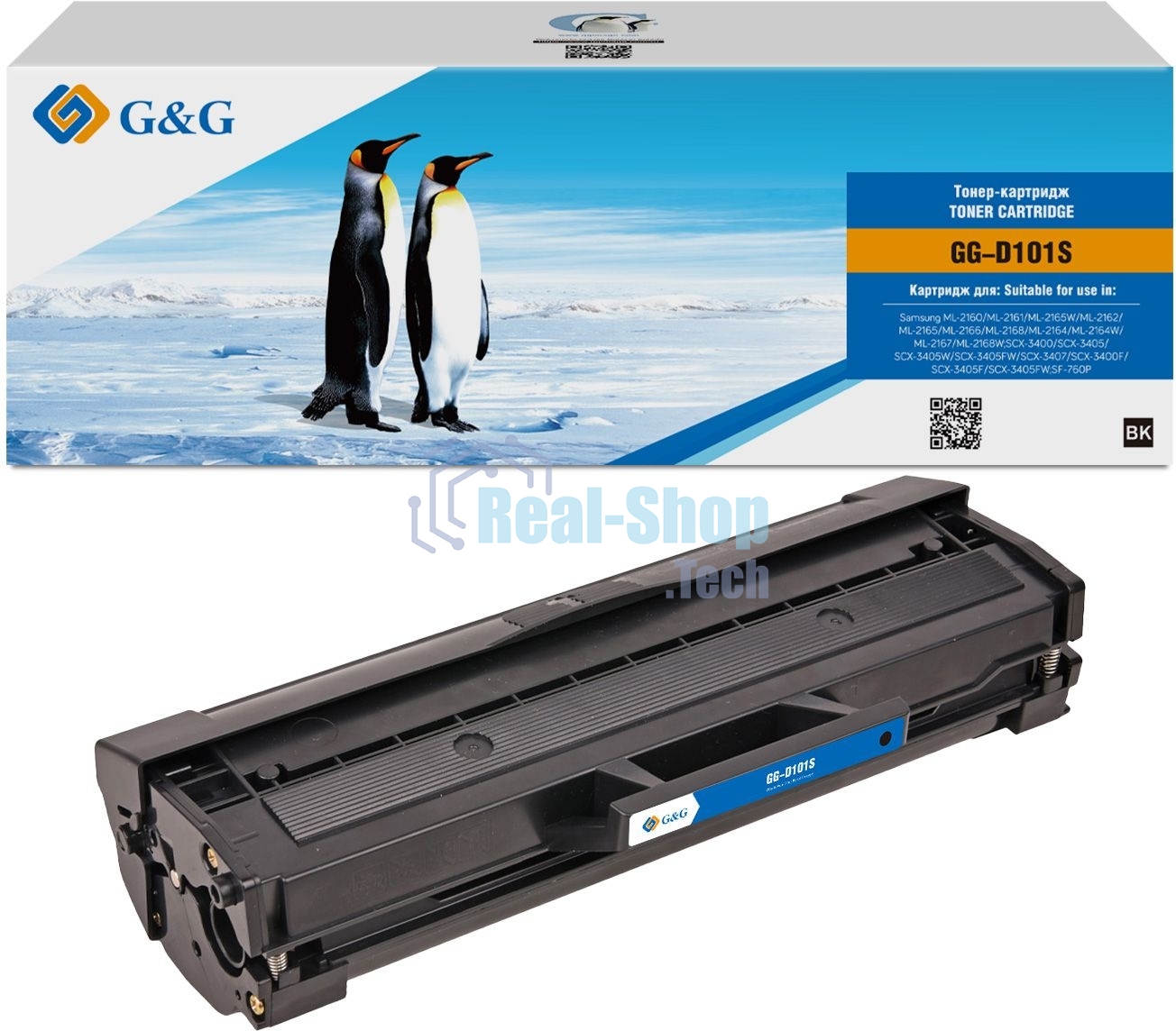 Картридж лазерный G&G GG-D101S черный (1500 стр.) для Samsung ML-2160/ML-2161/ML-2165W/ML-2162/ML-2165/ML-2166/ML-2168/ML-2164/ML-2164W/ML-2167/ML-2168W;SCX-3400/SCX-3405/SCX-3405W/SCX-3405FW/SCX-3407/SCX-3400F/SCX-3405F/SCX-3405FW;SF-760P