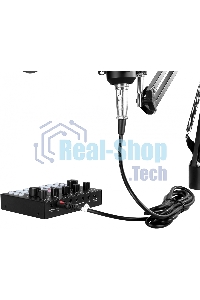 Микрофон проводной Оклик SM-600G 2.5м черный