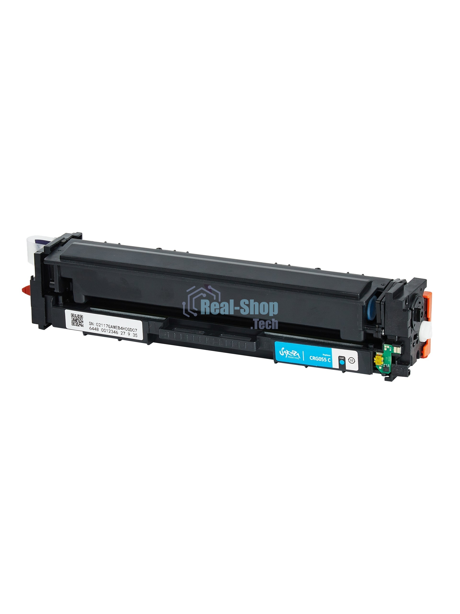Картридж лазерный Sakura 055C (3015C002) для Canon LBP664Cx/LBP663Cdw/MF746Cx/MF744Cdw/MF742Cdw, голубой, 2100 к. (чип без счетчика копий)