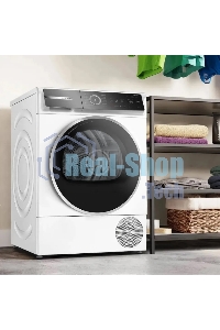 Сушильная машина Bosch WQB245B0ME белый, 9 кг, сушка - конденсационная, программ - 14, 59.8 x 84.2 x 65.1 см