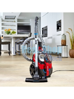 Пылесос Philips FC9728/01 красный/черный, 420/2000 Вт, уборка сухая, пылесборник контейнер 2 л