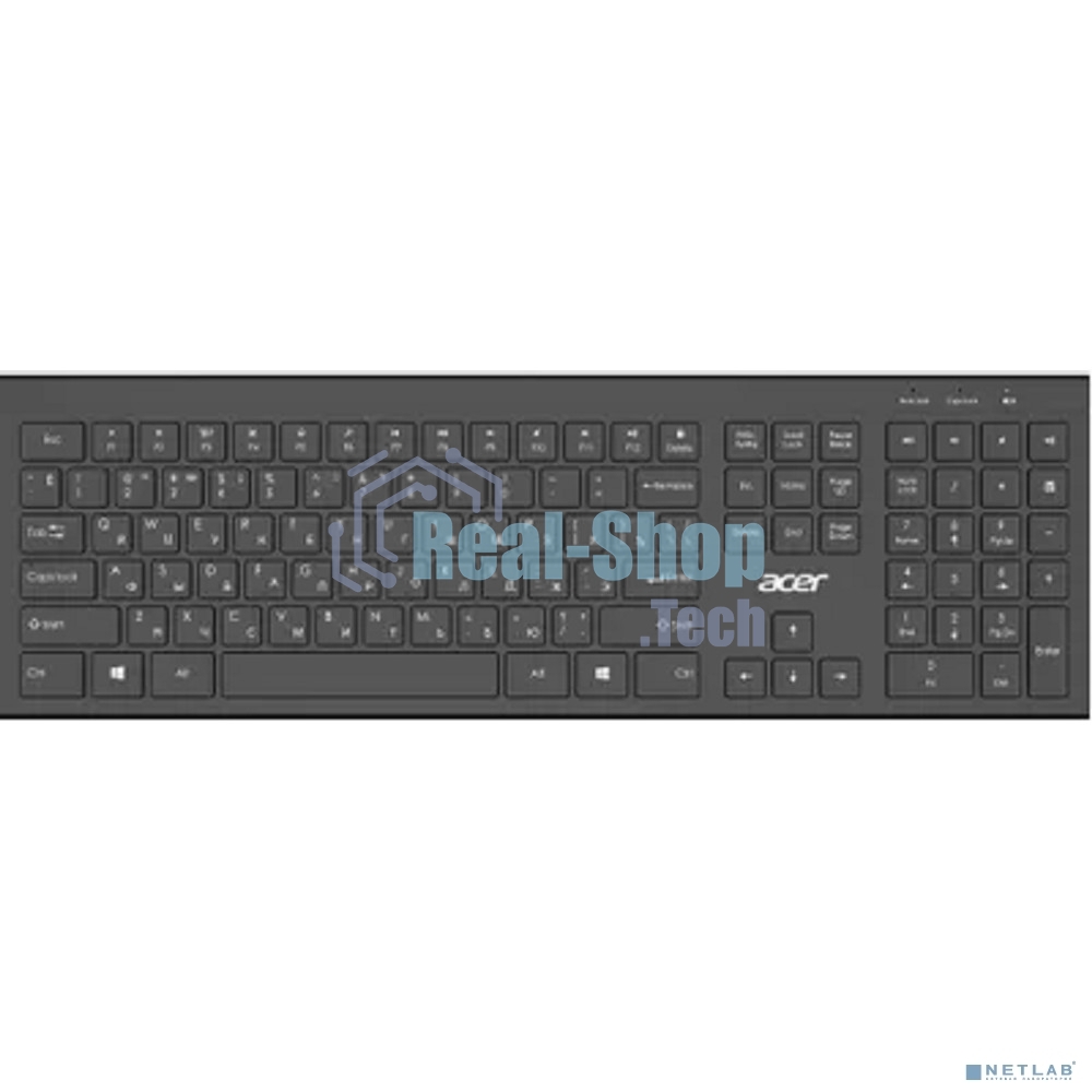 Клавиатура беспроводная Acer OKR300 черный USB (ZL.KBDEE.014)