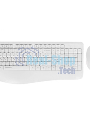 Комплект клавиатура+мышь Qumo Space K57/M75 беспроводной, USB, 1200 DPI, белый