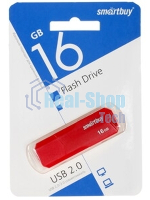 Флешка USB SmartBuy CLUE Blue (SB16GbCLU-BU), 16Gb, USB 2.0, R/W 15/8, синий