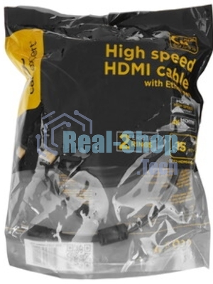 Кабель Cablexpert HDMI CC-HDMI4-15M, 19M/19M, v2.0, медь, позол.разъемы, экран, 15м, черный, пакет