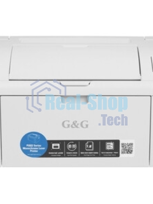Принтер G&G P2022W A4, лазерный, черно-белый, 22 стр/мин, 1200x1200dpi, 800МГц, 126Мб, WiFi/USB, 1600стр/картридж, белый корпус (аналог Pantum P2500W, картридж GT202T)(P2022W)