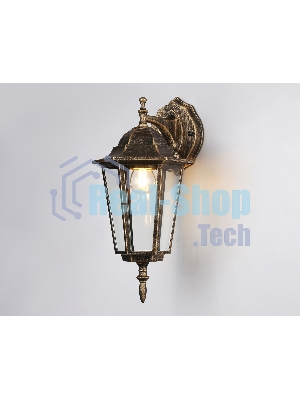 Уличный настенный светильник Ambrella light ST2019 GD/BK/CL золото/черный/прозрачный IP54 E27 max 40W 360*150*210