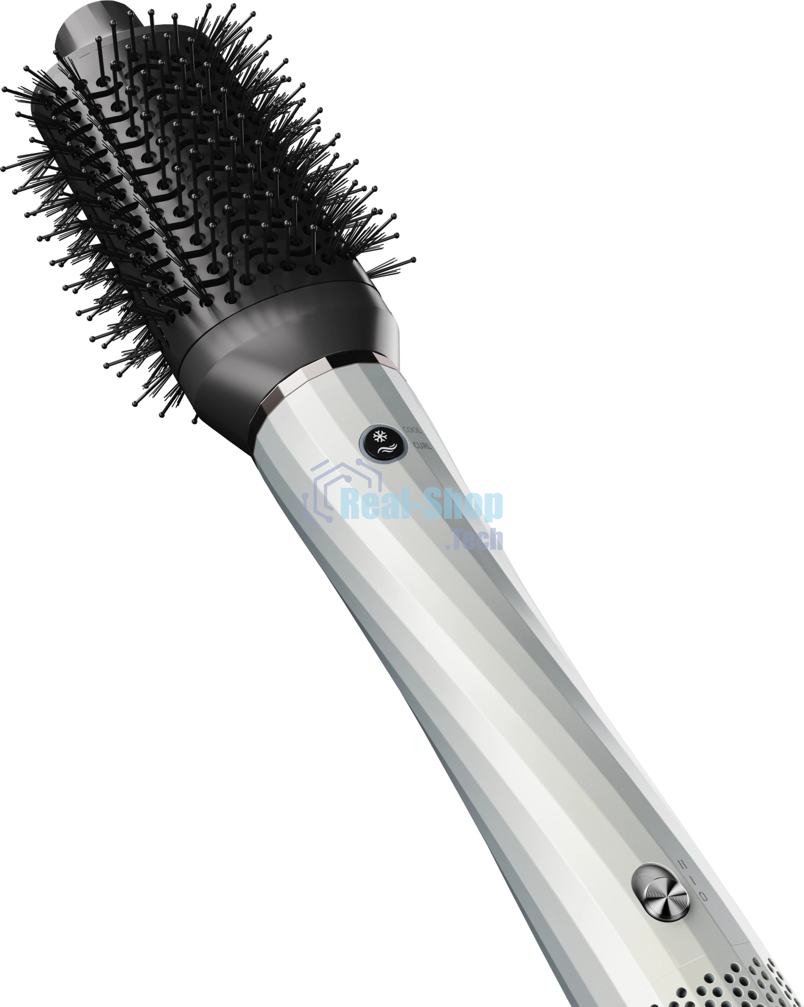 Фен-щетка Haier HHS-606 белый, 1200 Вт, ионизация, 38/64 мм
