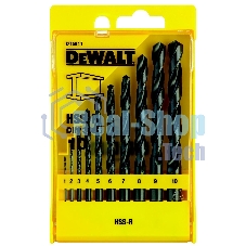 Набор сверл DeWalt DT5911-QZ по металлу HSS-R (10шт.) в пластиковой кассете