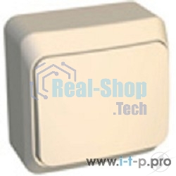 Выключатель 1-кл. ОП Этюд 10А IP20 крем. SchE BA10-001K