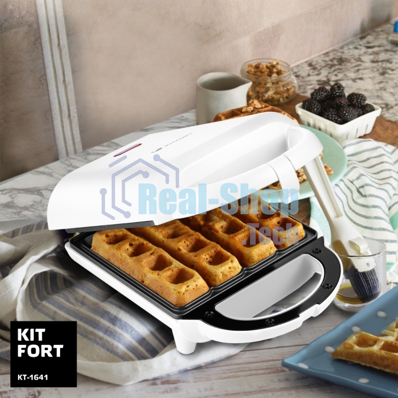 Вафельница Kitfort КТ-1641 460Вт белый