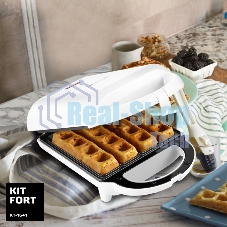 Вафельница Kitfort КТ-1641 460Вт белый