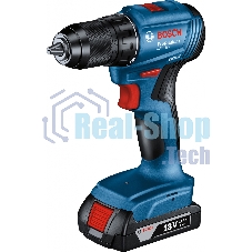 Дрель-шуруповерт Bosch GSR 185-LI, 18 В, 2 Ач, 50 Нм, бесщеточный