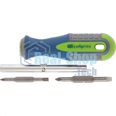 Отвертка Сибртех комбинированная SL5,0/Ph1, SL6,0/Ph2